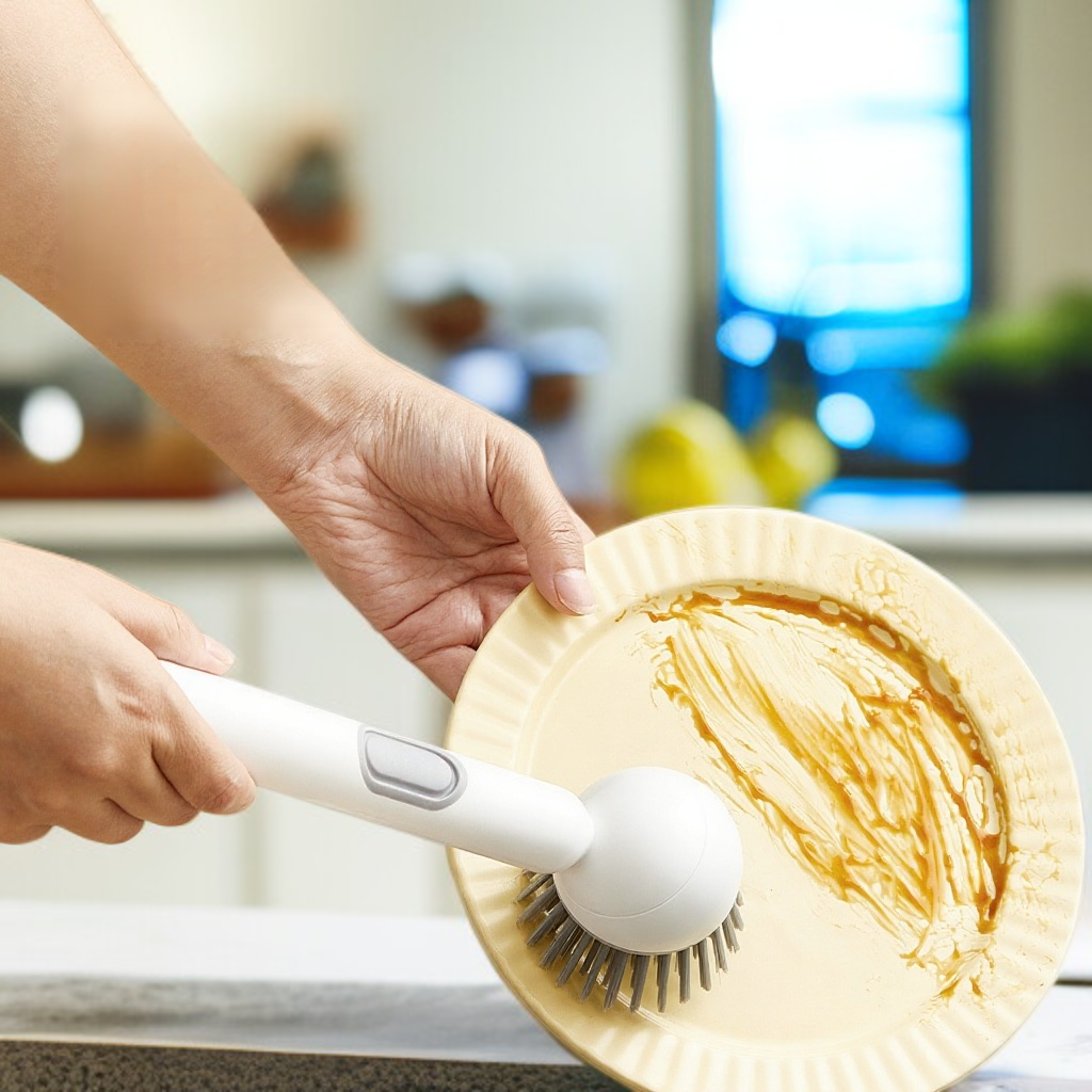 Reinigungsflüssigkeit mit langem Griff Töpfenbürste