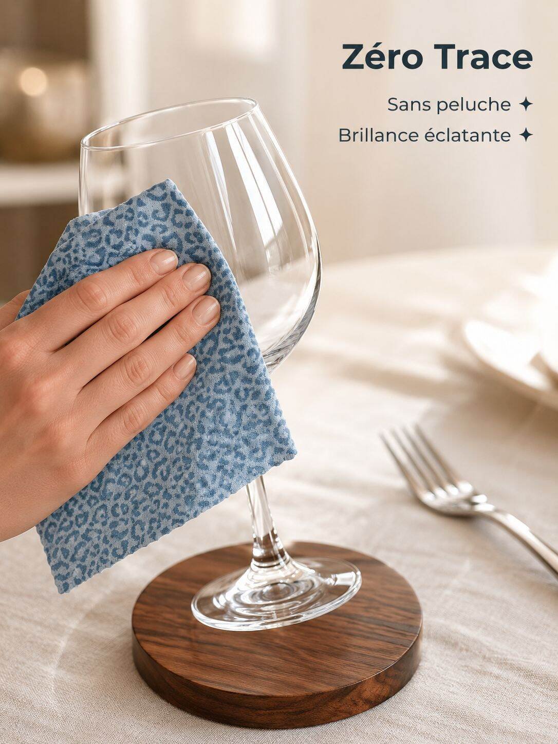 Torchon imprimé léopard, absorbant, pour cuisine et salle de bain, sans peluche