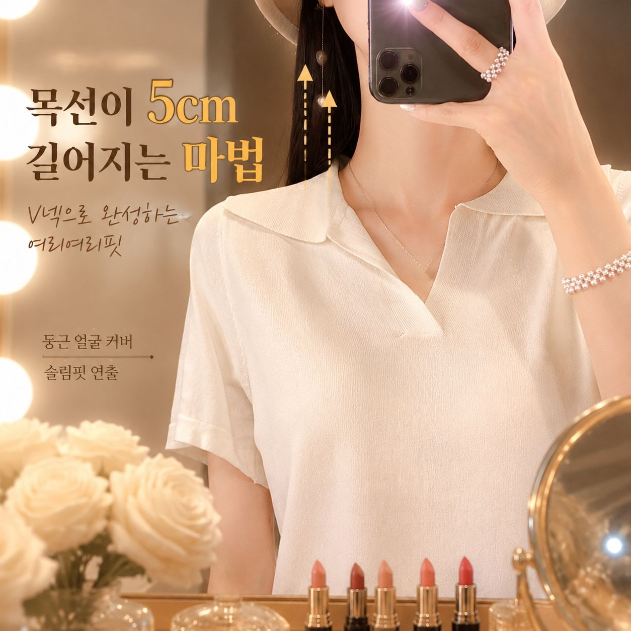 여성용 솔잎 니트 이너웨어 빅사이즈