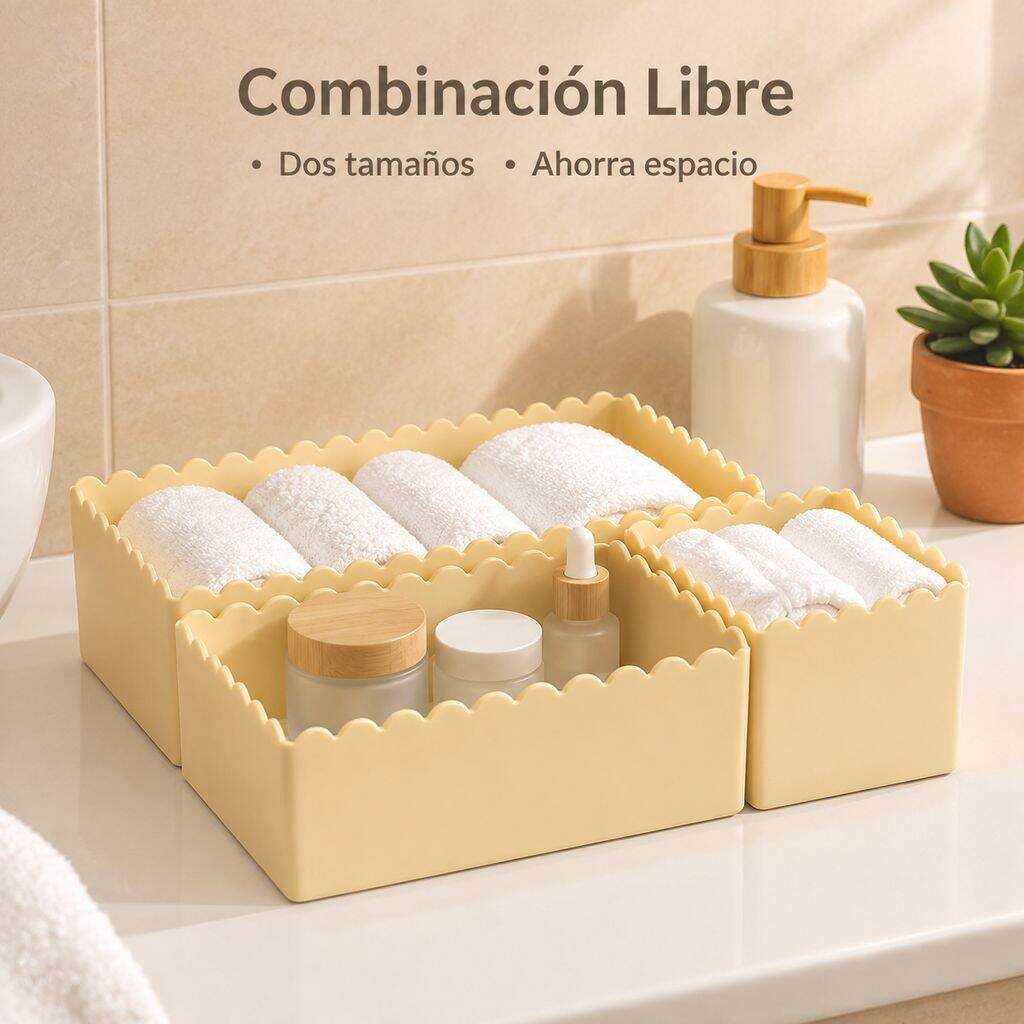 Caja organizadora para baño y dormitorio