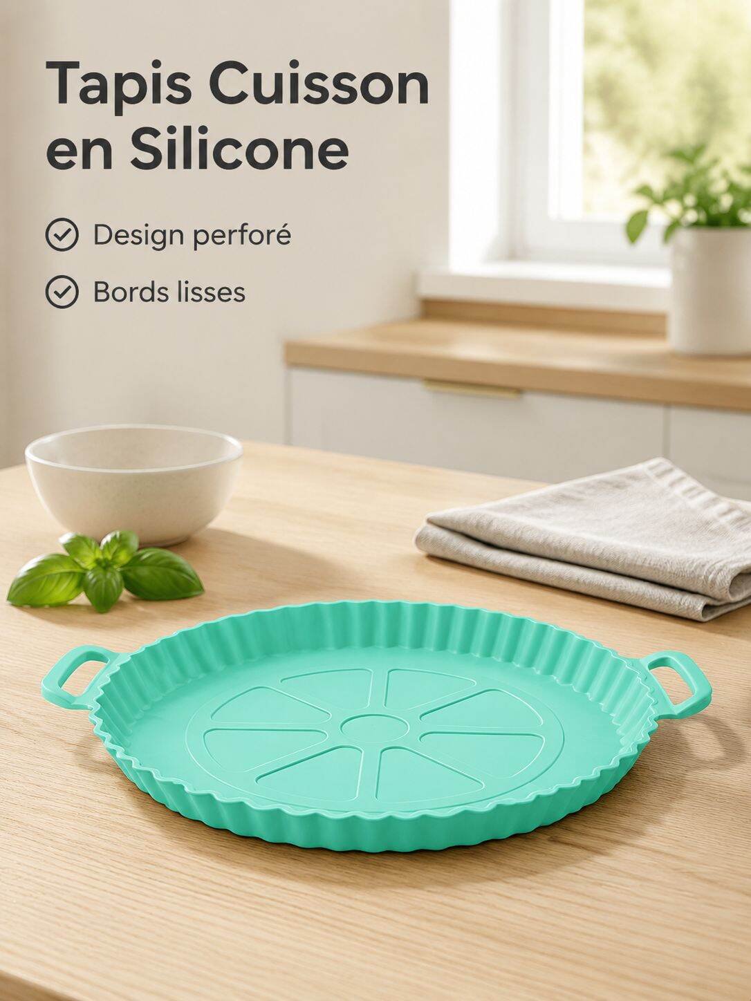 Tapis vapeur en silicone alimentaire, antiadhésif et résistant à la chaleur