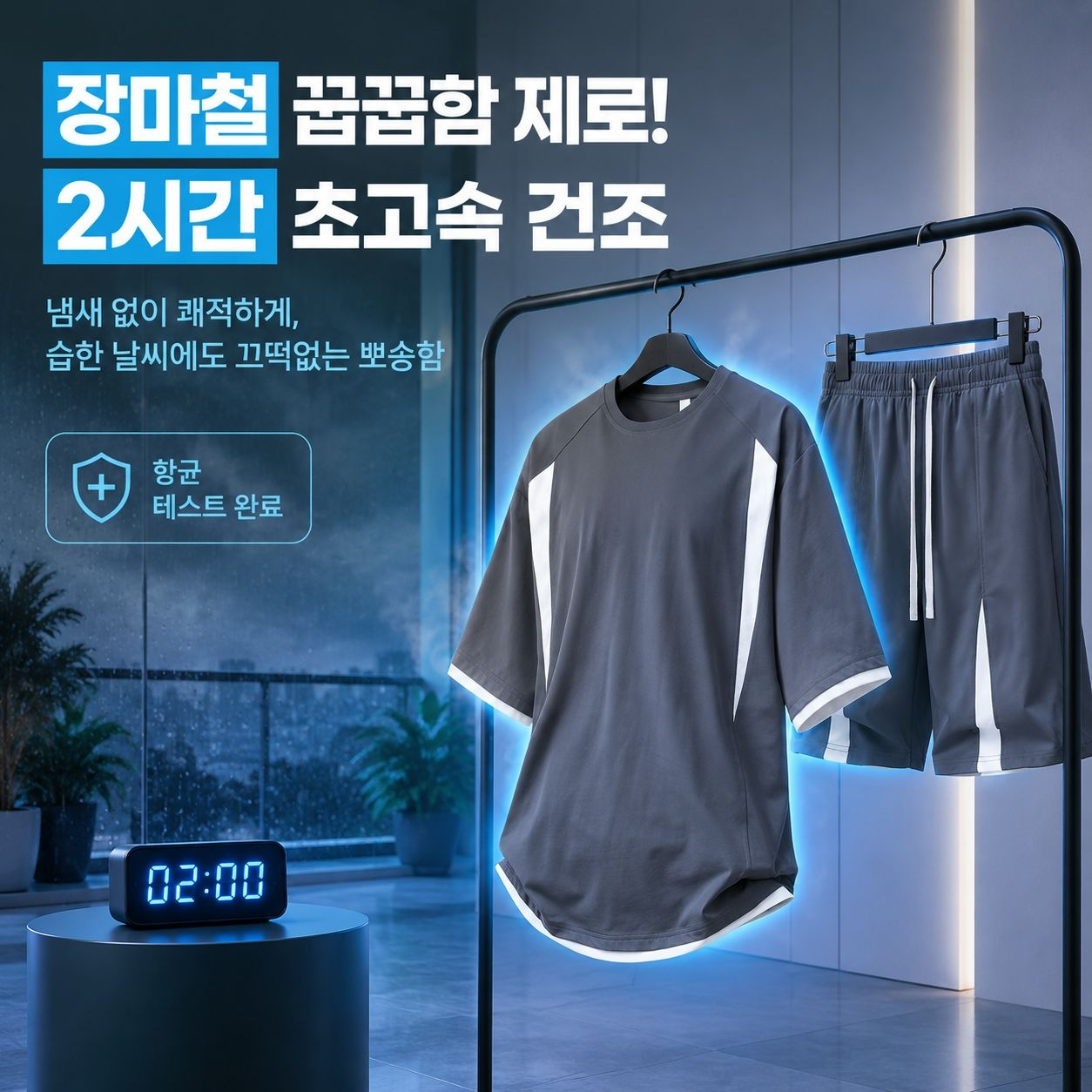 남성 루즈핏 반팔 티셔츠 투피스 캐주얼 스포츠 세트