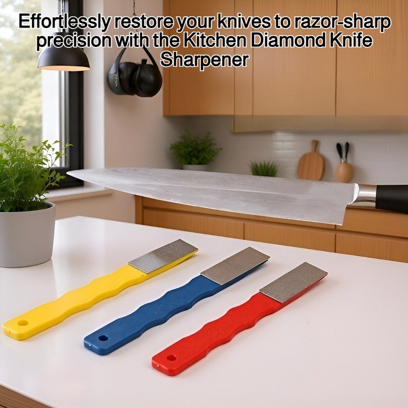 Kitchen diamond knife sharpener