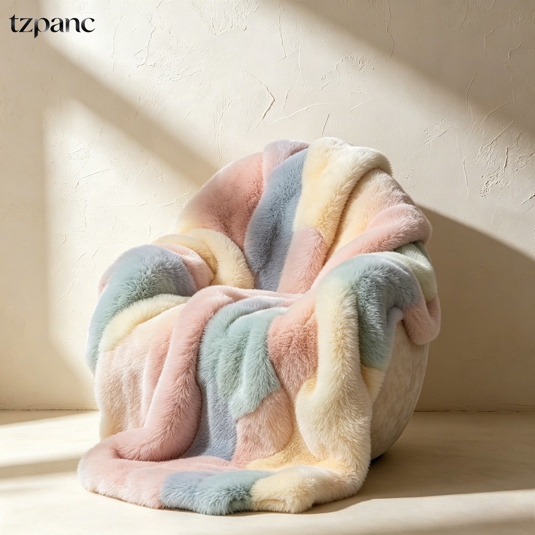 Plush gradient blanket