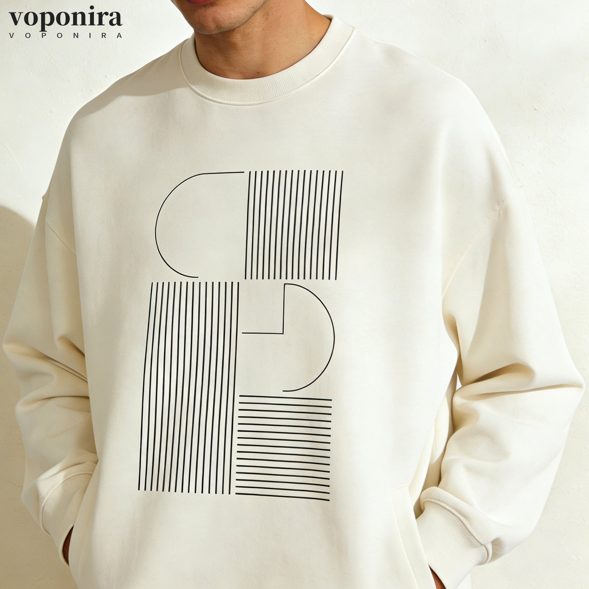 メンズクルーネックスウェットシャツ