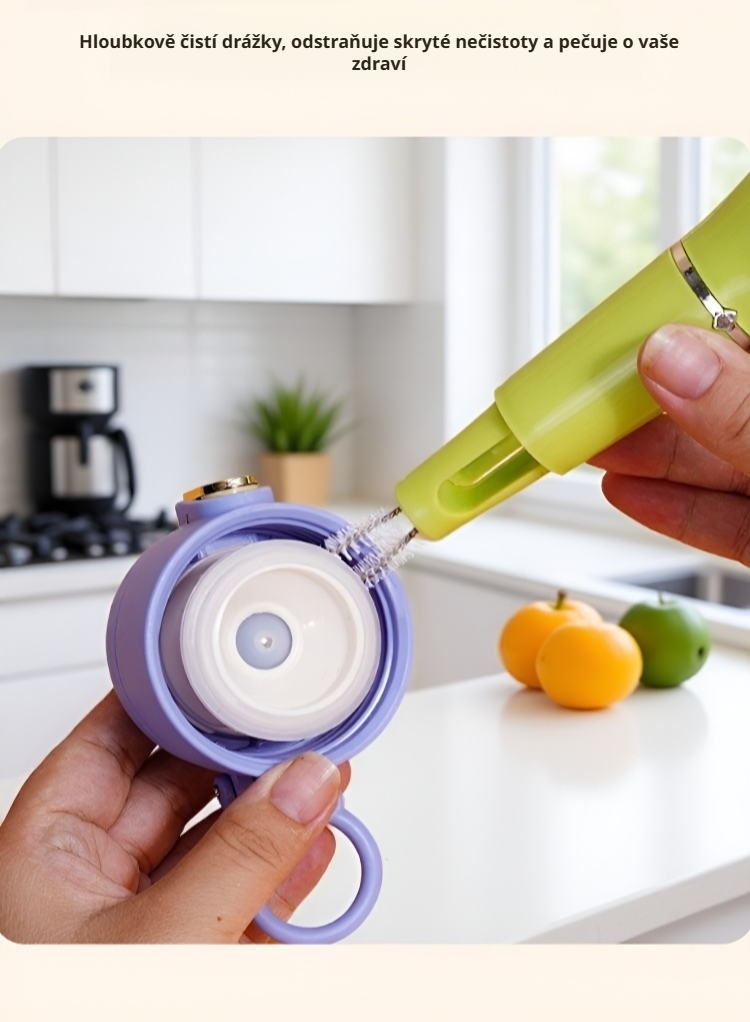 Unikátní design kartáče bez slepých míst