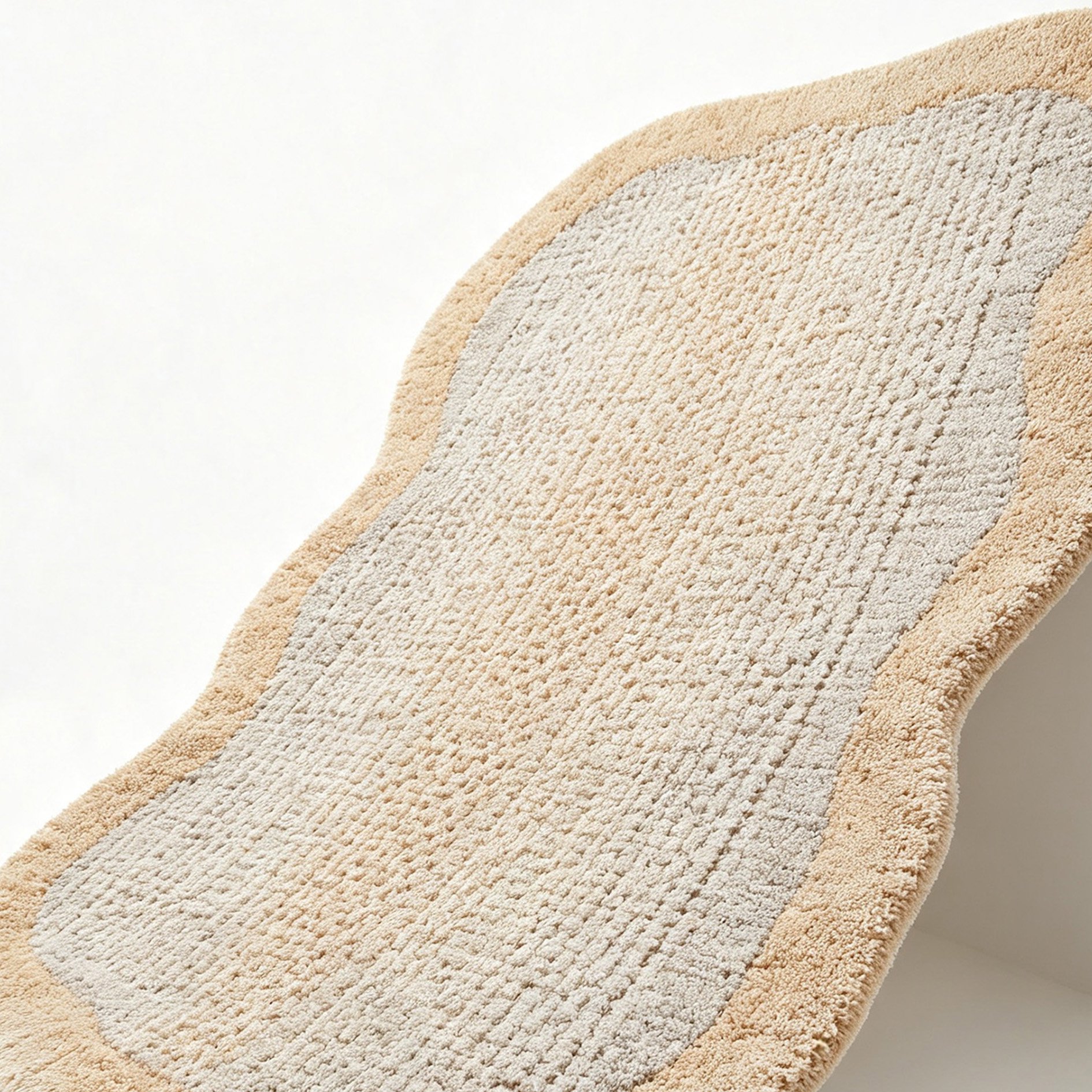 Close-up of textured waterproof rug fibers