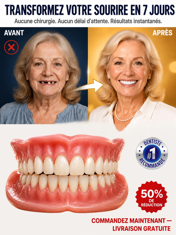  Ensemble complet de prothèses dentaires haut de gamme
