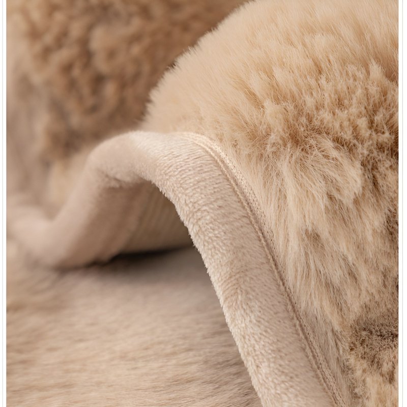 柔軟保暖兔毛沙發巾