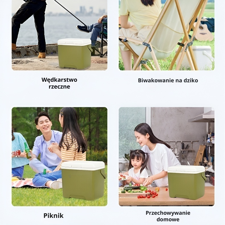 Przenośna skrzynka chłodząca na zewnątrz