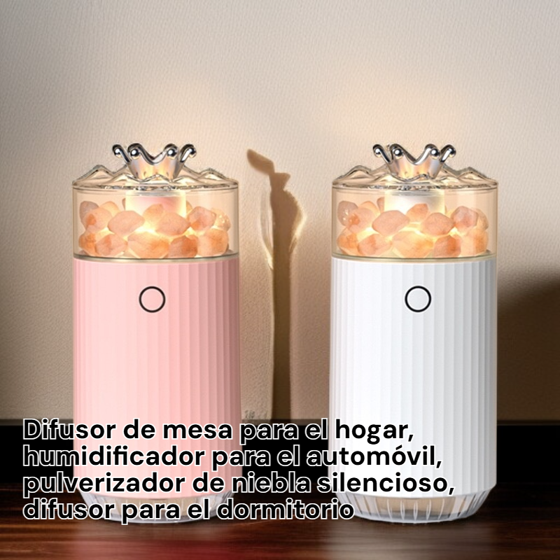 Difusor de mesa para el hogar y coche, humidificador ultrasilencioso