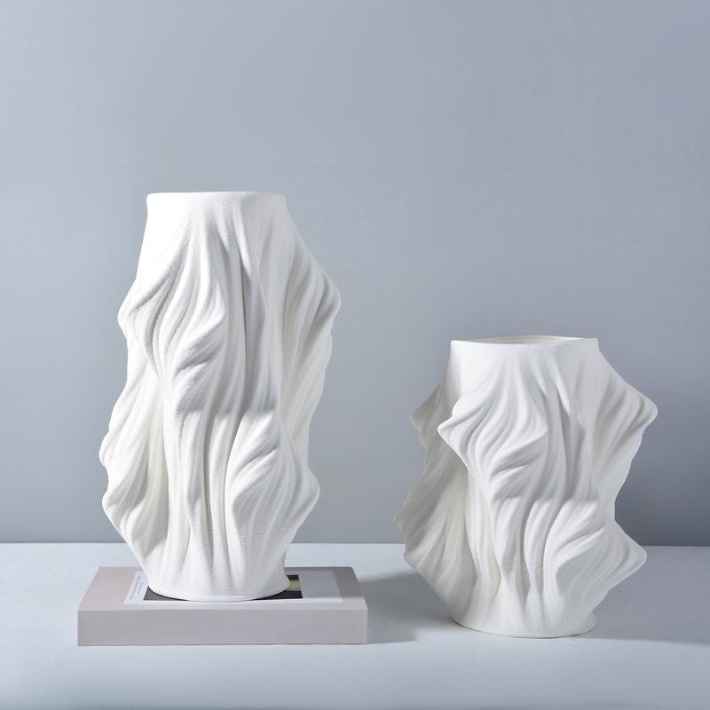 Modern Minimalist 3D Printed Ceramic Artwork
