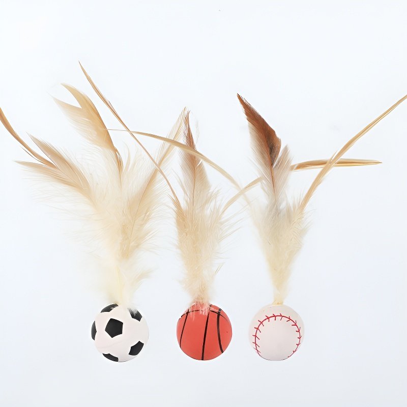 Balle à plumes rebondissante aléatoire