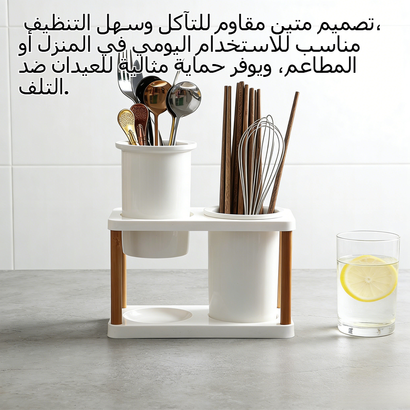 صندوق عيدان الطعام الخشبي مع تهوية وأنبوب عيدان طعام سيراميكي
