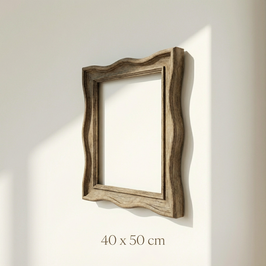 กรอบรูปไม้สำหรับห้องนั่งเล่นสไตล์วินเทจ