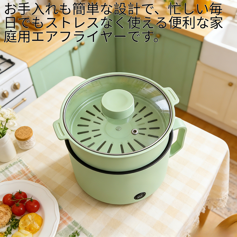 寝室用多用途電気鍋、ミニ鍋で手軽に麺調理