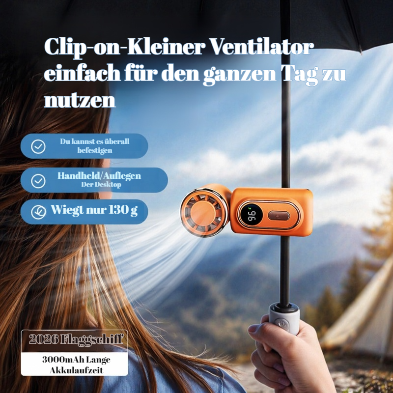 Leistungsstarker Outdoor Mini Tragbarer Hochgeschwindigkeits-Handventilator