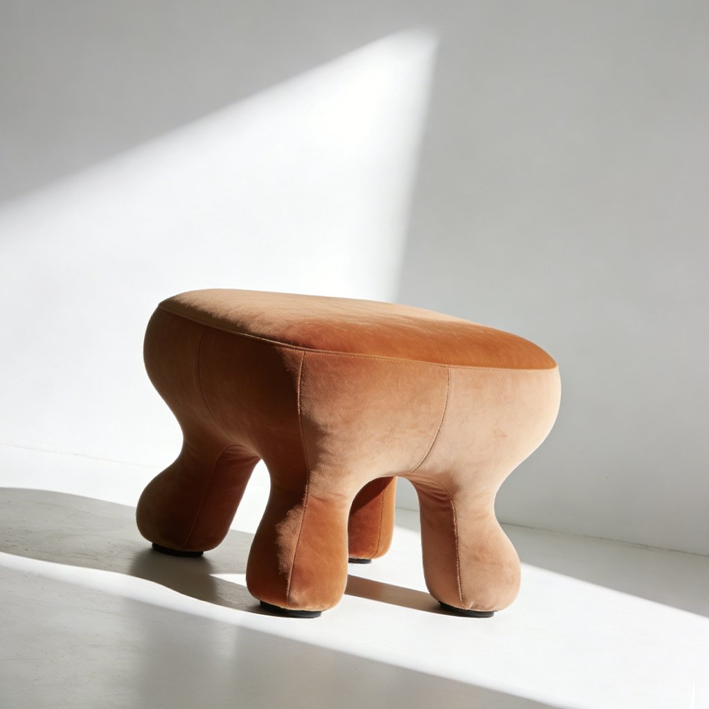 Multifunctional Fabric Ottoman