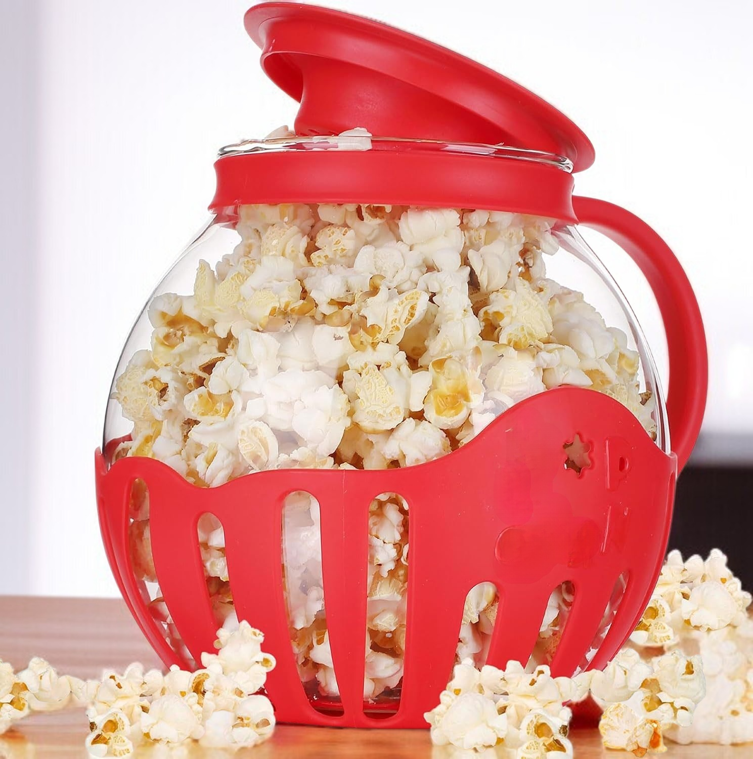 家庭用自家製電子レンジ大容量ポップコーン自爆ポット