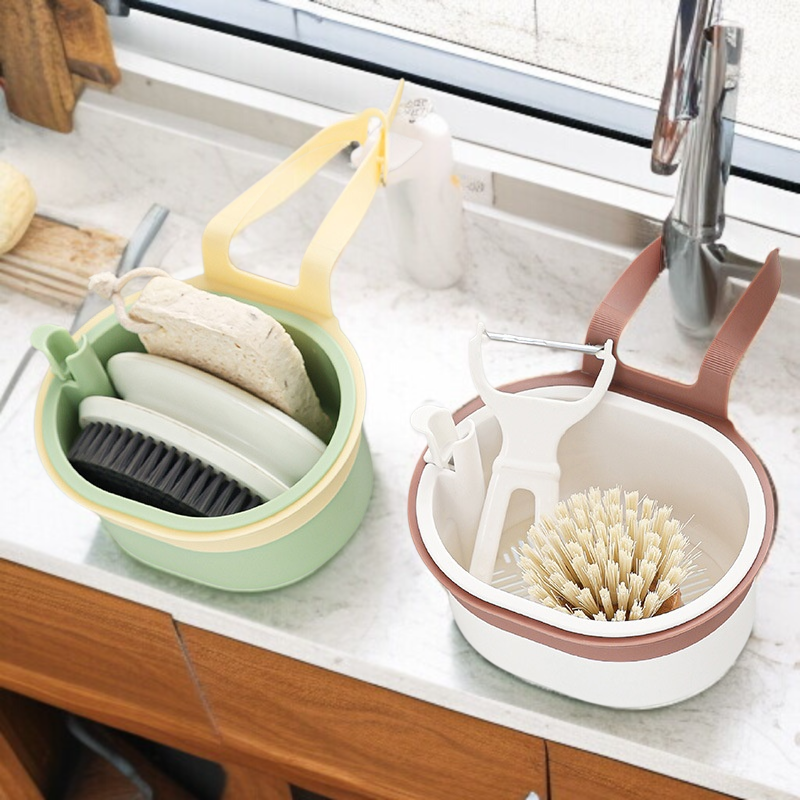 주방 싱크대 다용도 필터 수납 버클 설치 손쉬운 압착식 필터 막힘방지 싱크대 물빠짐 걸이 바구니