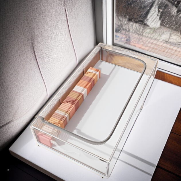 Under-Bed Storage Box with Wheels, Moisture Resistant, Ideal for Clothes and Blankets