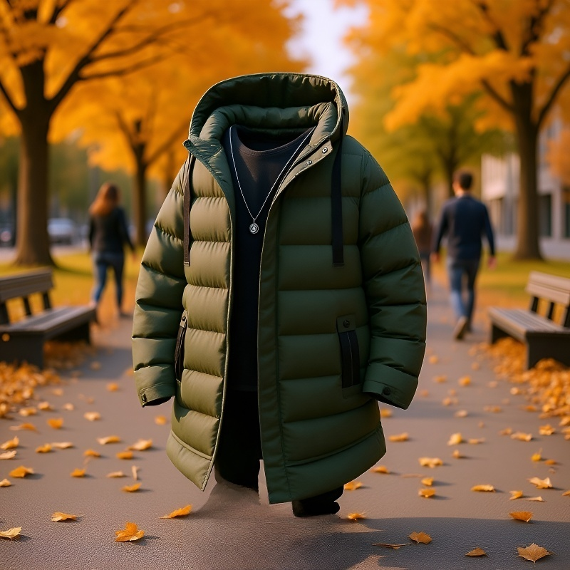 남자 하프 후드 기모 패딩 코트 남자 주니어 하프 패딩