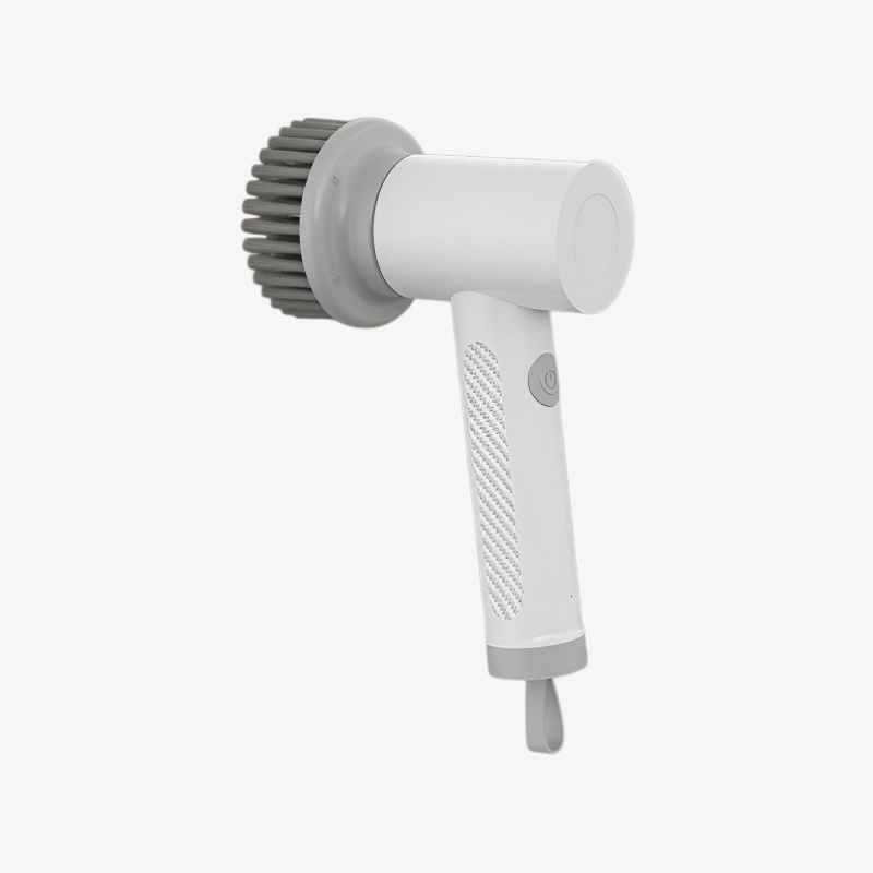 Cordless cleaning brush with ergonomic grip design