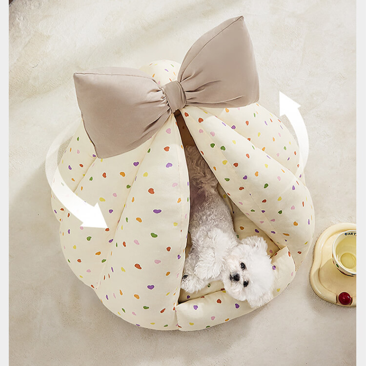 INS Style Bowknot Cat Bed