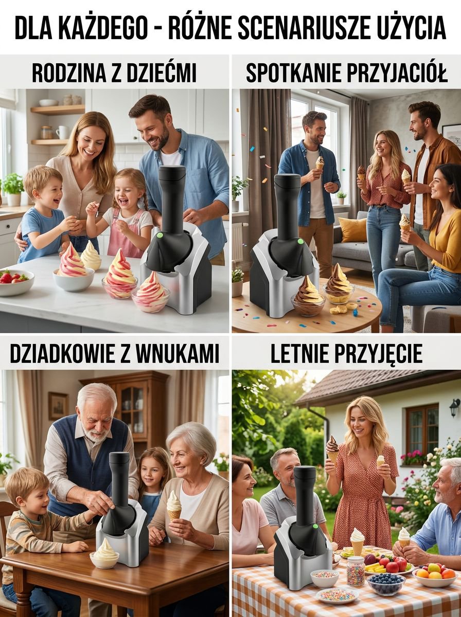 Automatyczna Maszyna do Robienia Lodów do Domu