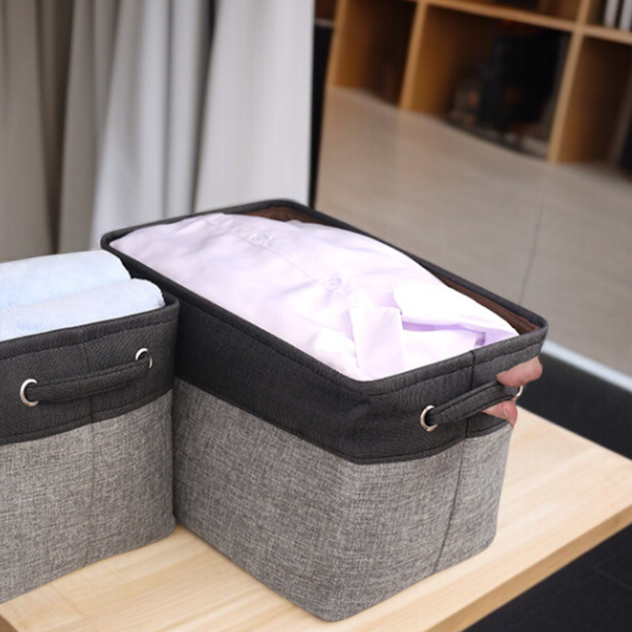 Cotton Linen Clothes Foldable Organizer Box