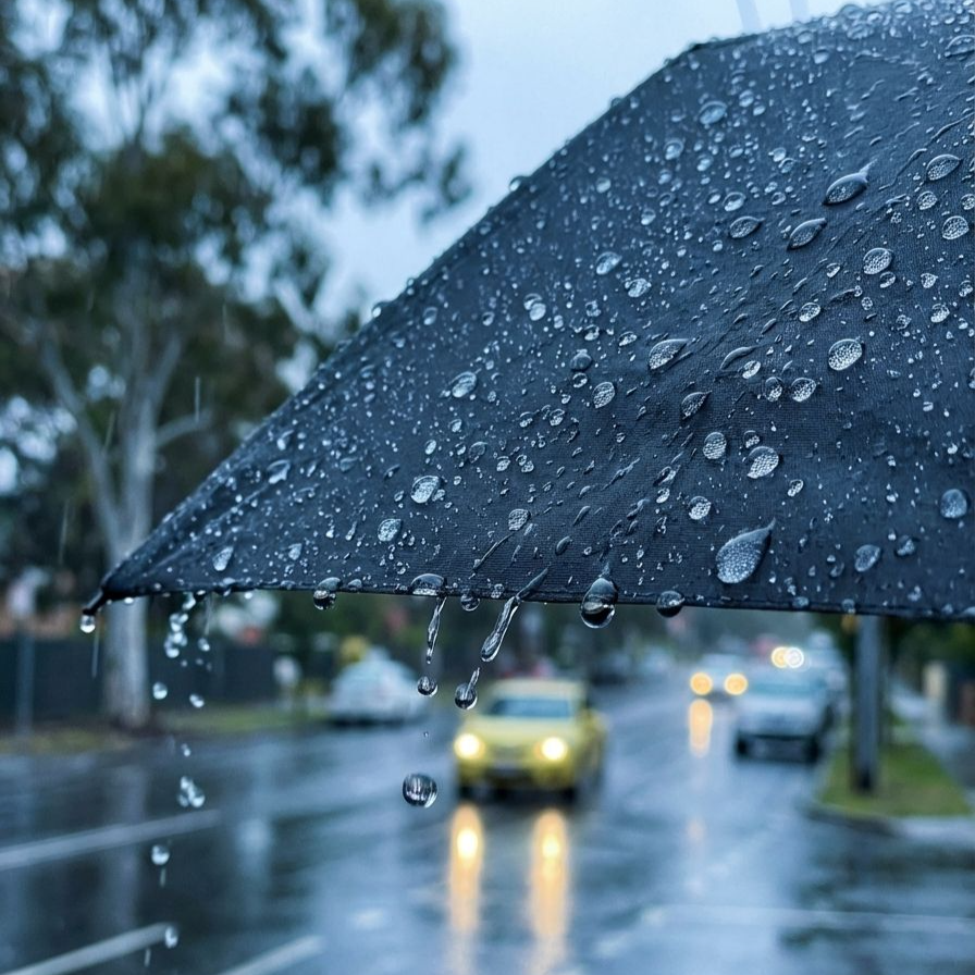 晴雨兼用で使える日よけ傘の使用例