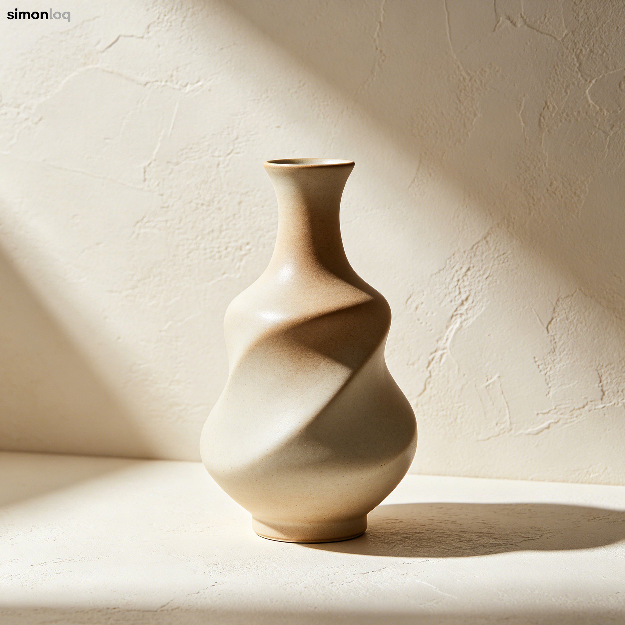 陶器の花瓶2個セット正面画像