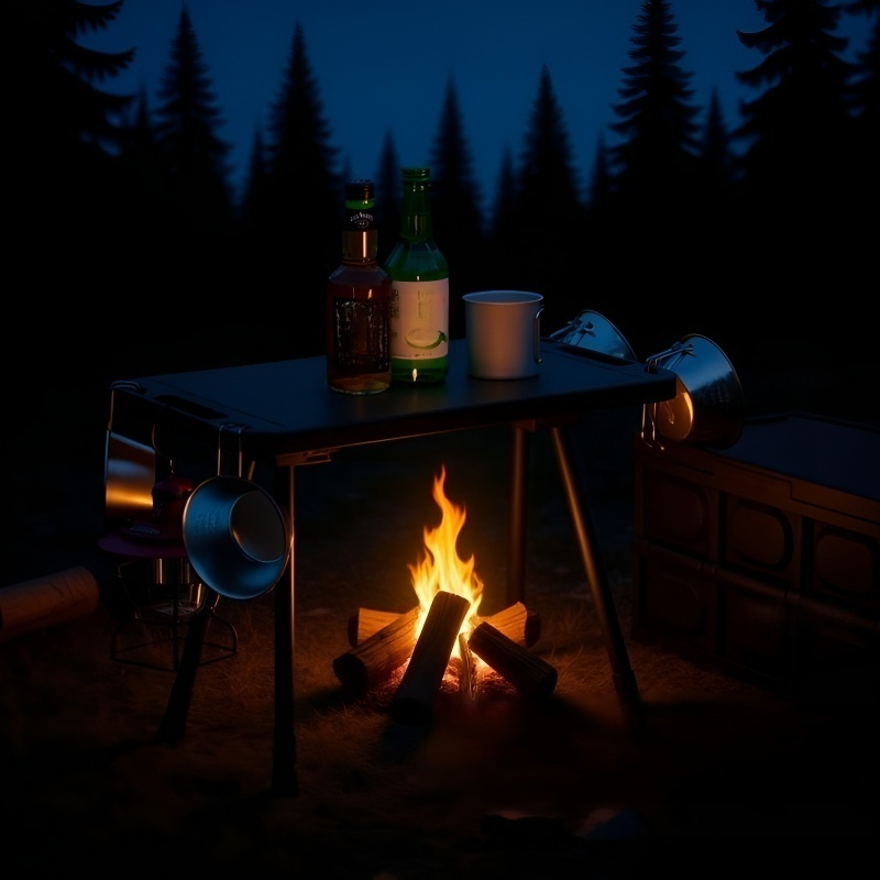 야외용 초경량 접이식 테이블