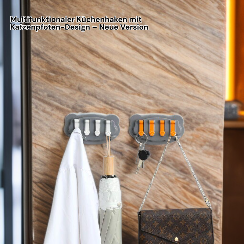 Multifunktionaler Küchenhaken mit Katzenpfoten-Design – Neue Version