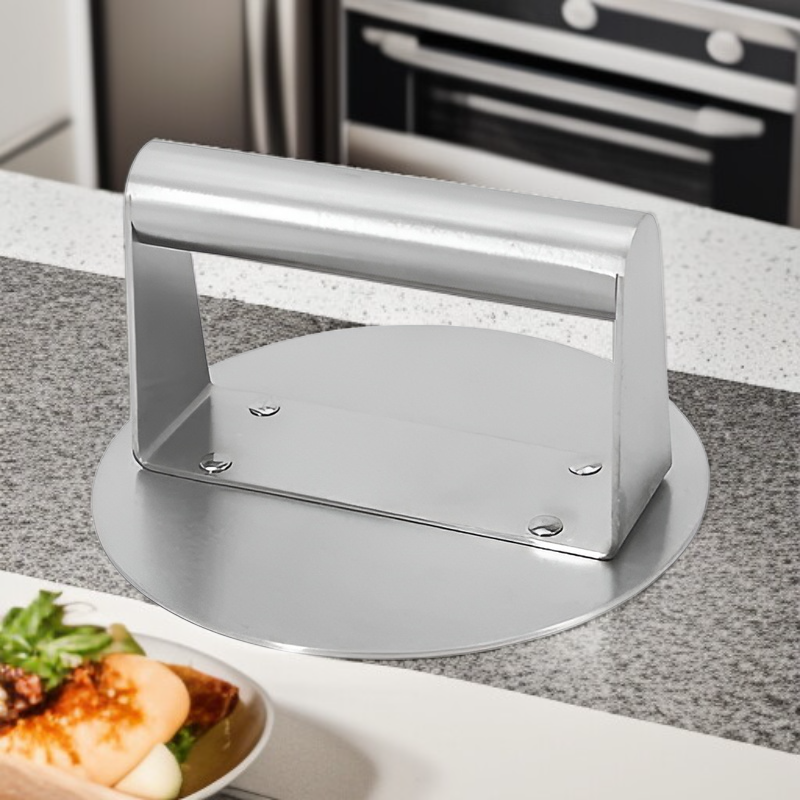 Multifunctional Stainless Steel Meat Press for Steak, Burger, Rice Ball
