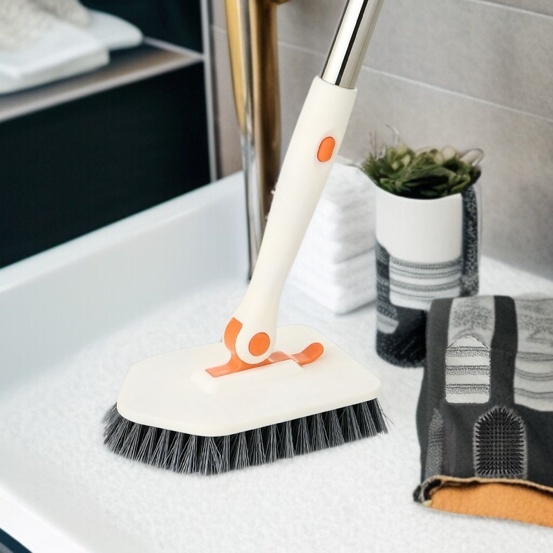 가정용 욕조 브러쉬 다용도 트리플 욕실 청소 브러쉬 바닥 타일 브러쉬 파도 욕조 청소 도구