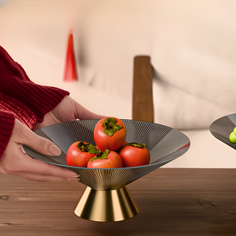 Coupe à bonbons à rayures nordique avec évacuation pour salon