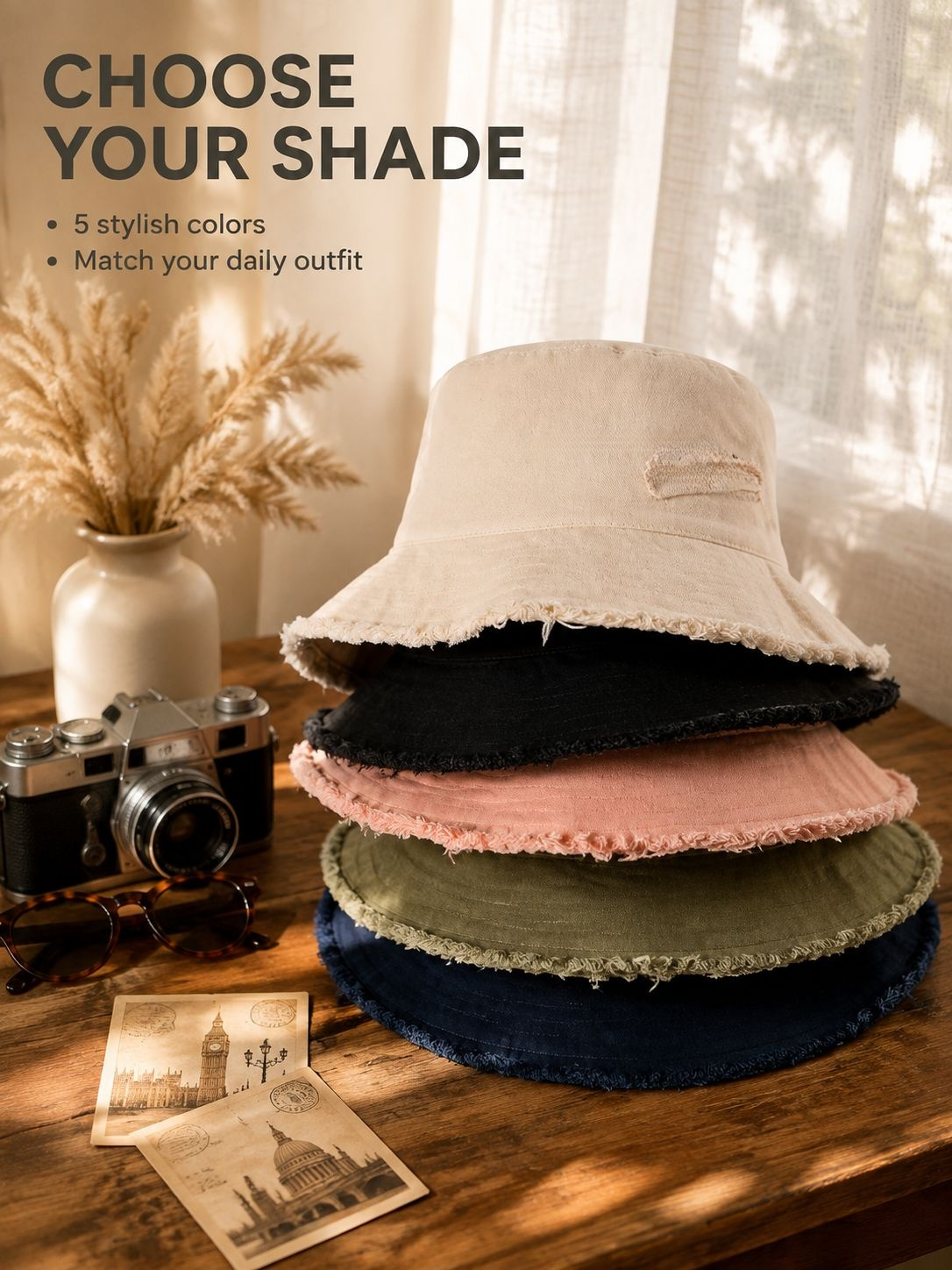 Women's Korean Style Fashion Fisherman Hat, Spring/Summer Sun Protection Versatile Hat