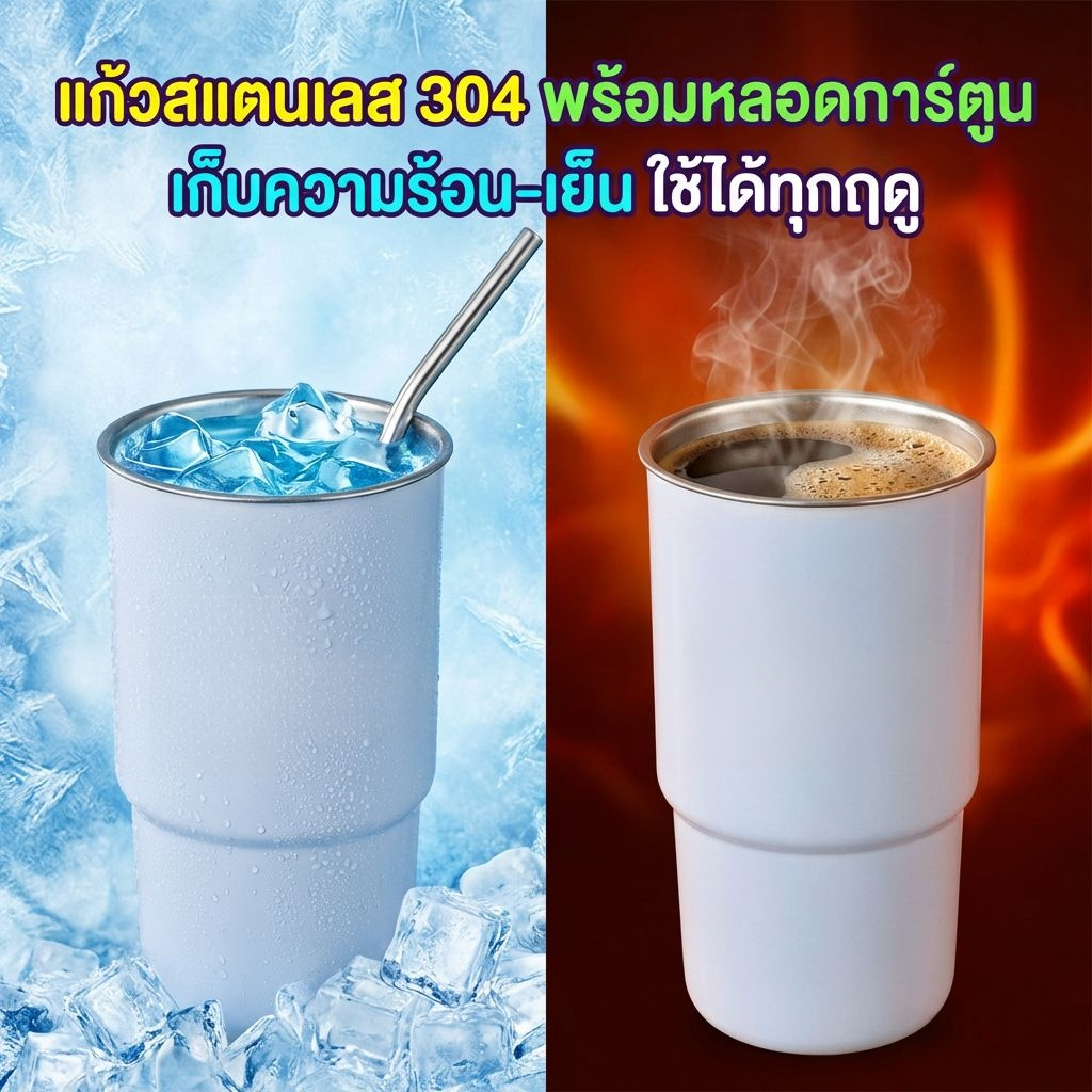 แก้วกาแฟสแตนเลส 304