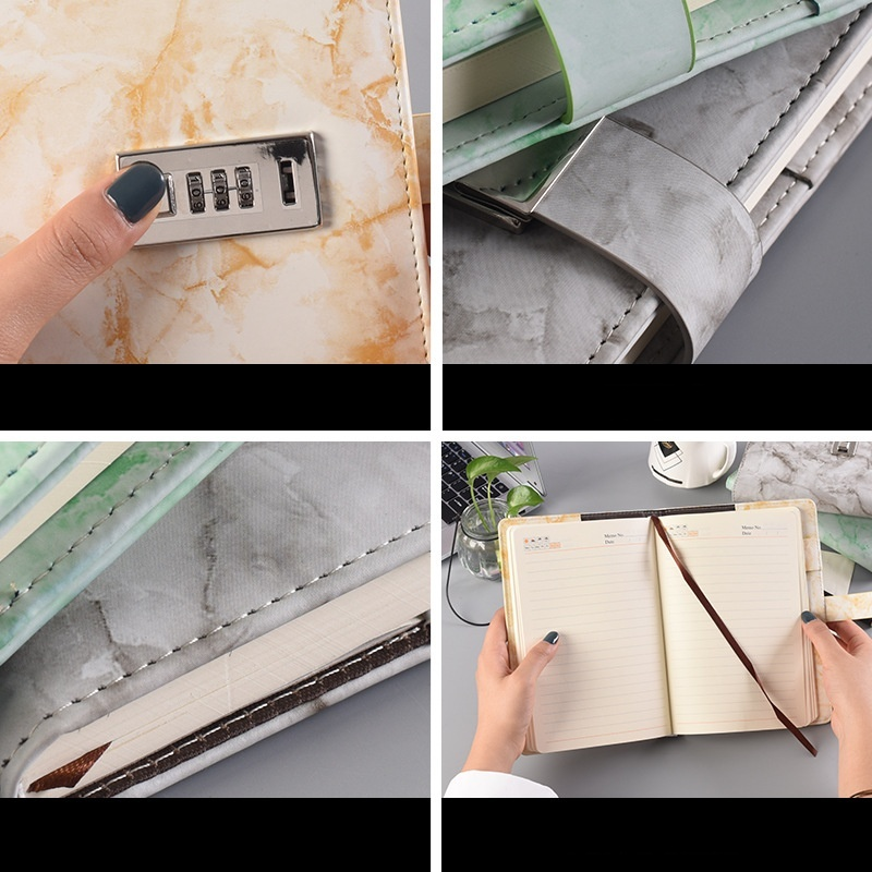 Marble Pattern Encrypted Diary