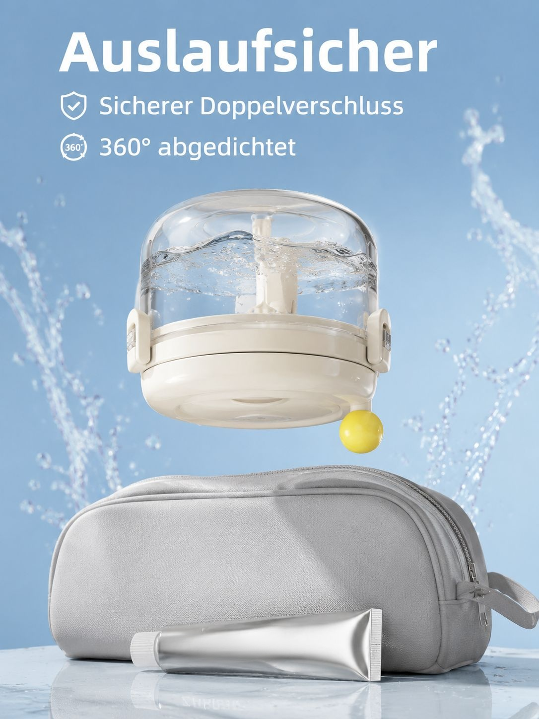 Spezielle, versiegelte Abtropfbox für Zahnspangen