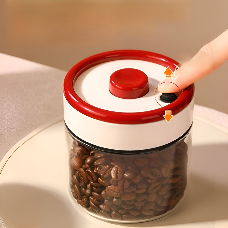 コーヒー豆密閉タンク負圧真空食品グレードガラス瓶紅茶コーヒー粉末貯蔵タンク貯蔵タンク
