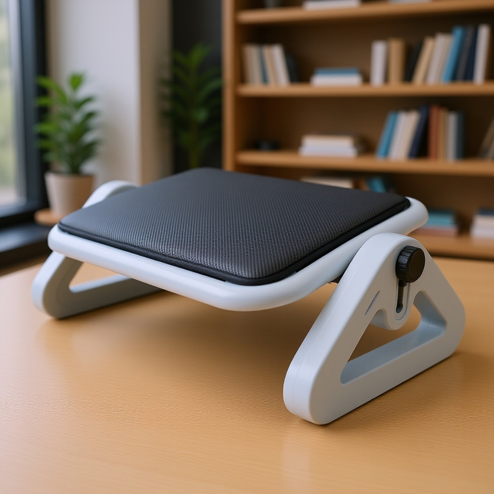 Irodai asztal alatt elhelyezett csúszásgátló padló