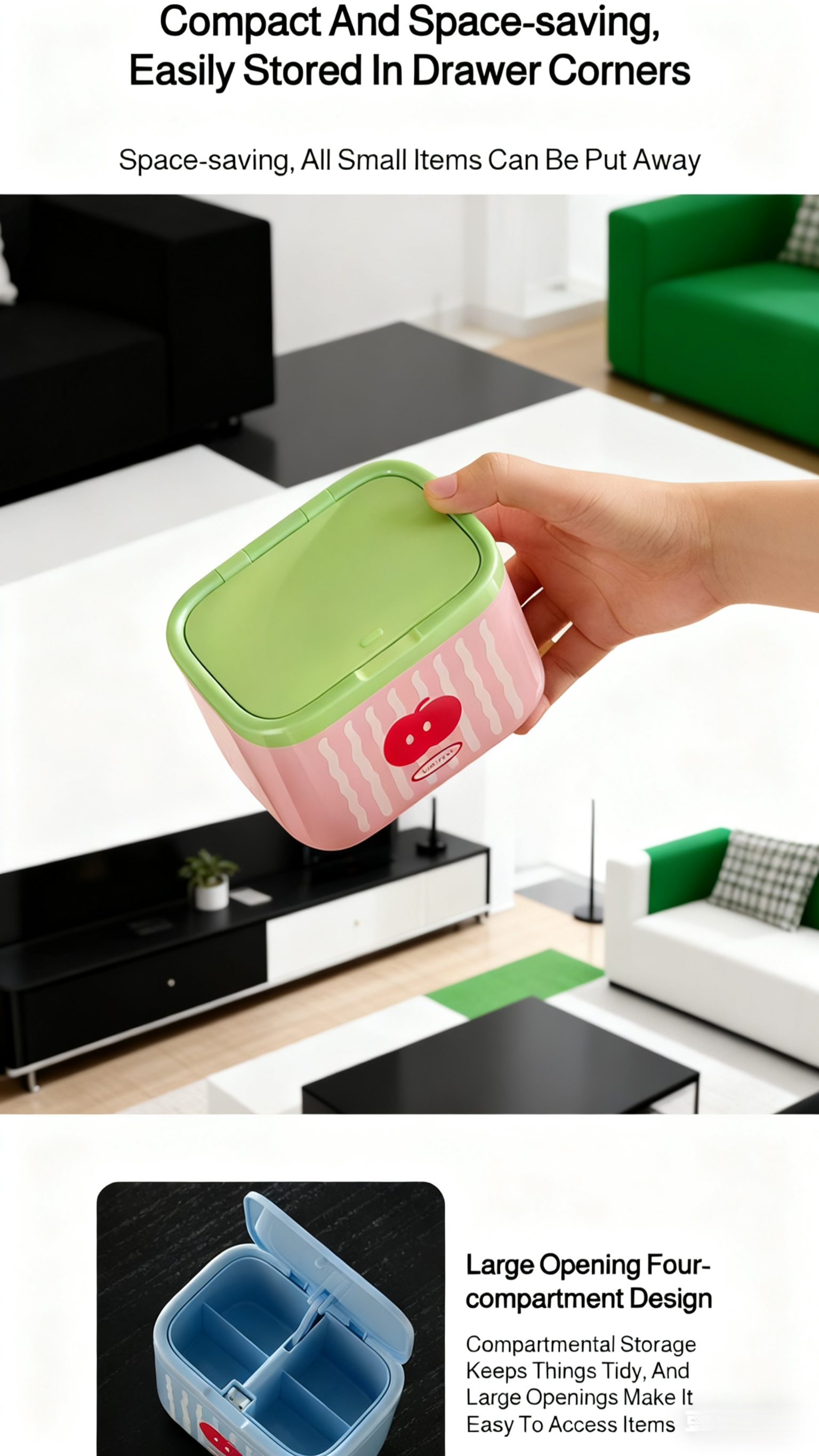 Smart swab container dispensing cotton buds automatically