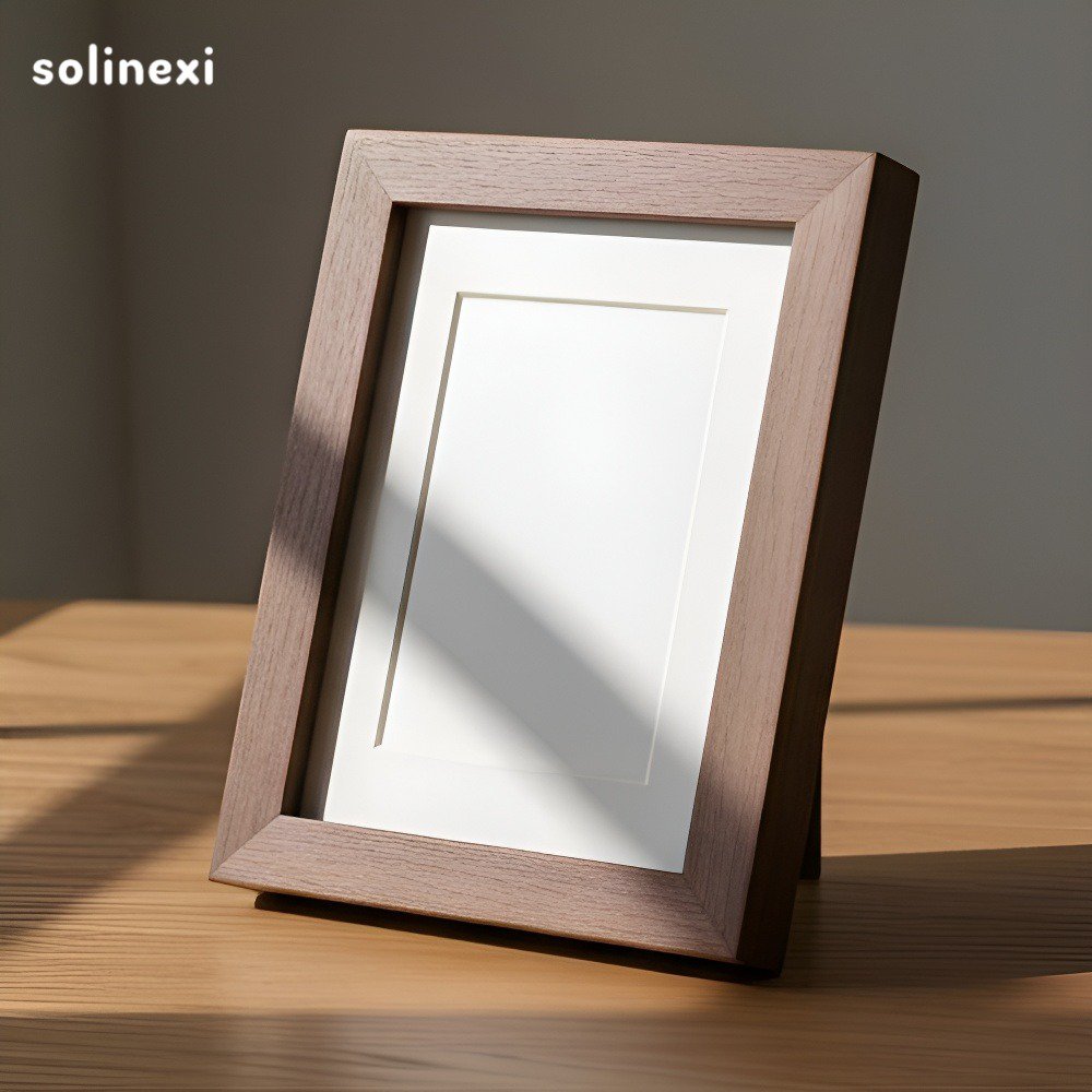 Stojan na fotografie z masivního dřeva (4 kusy)