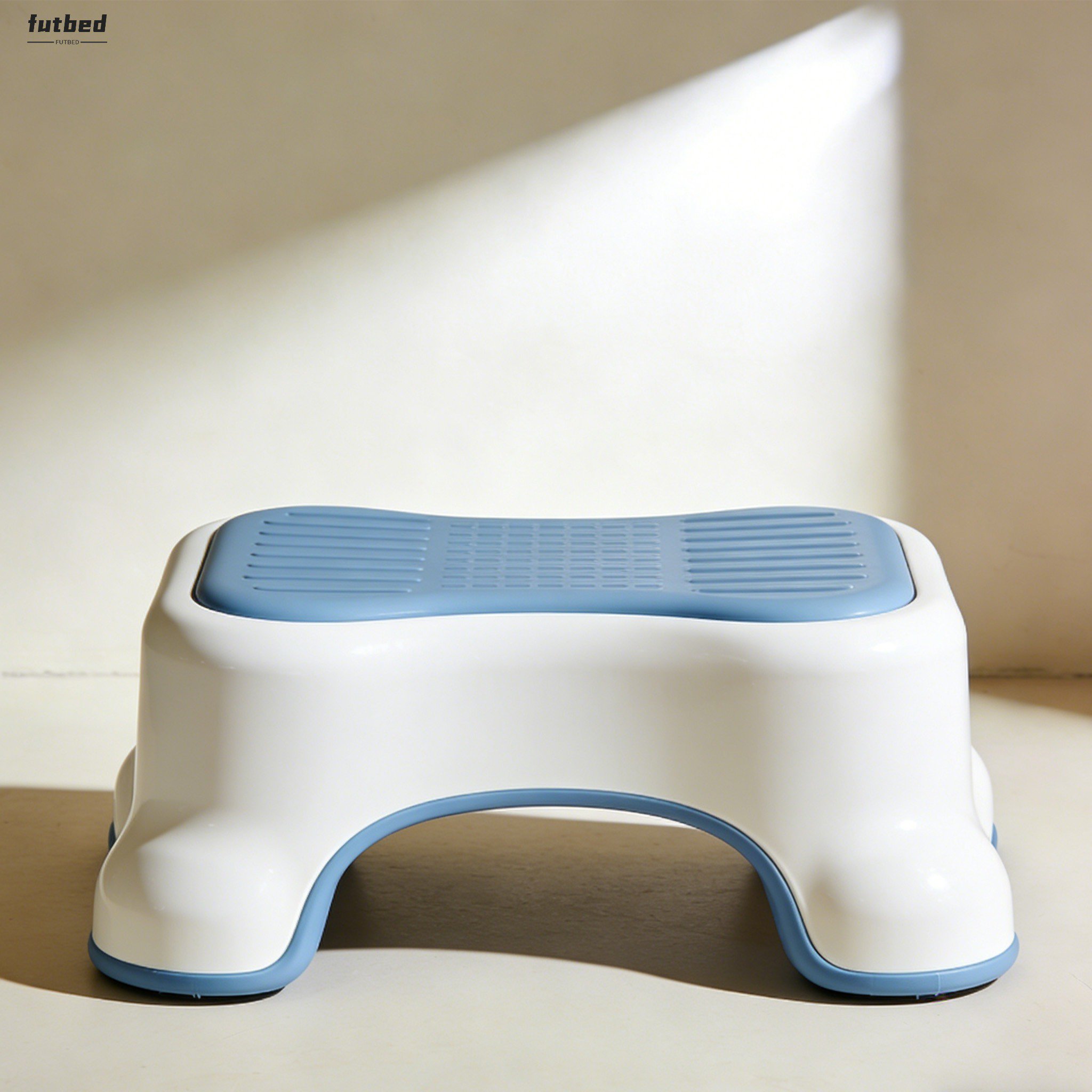 Silent under-desk step stool