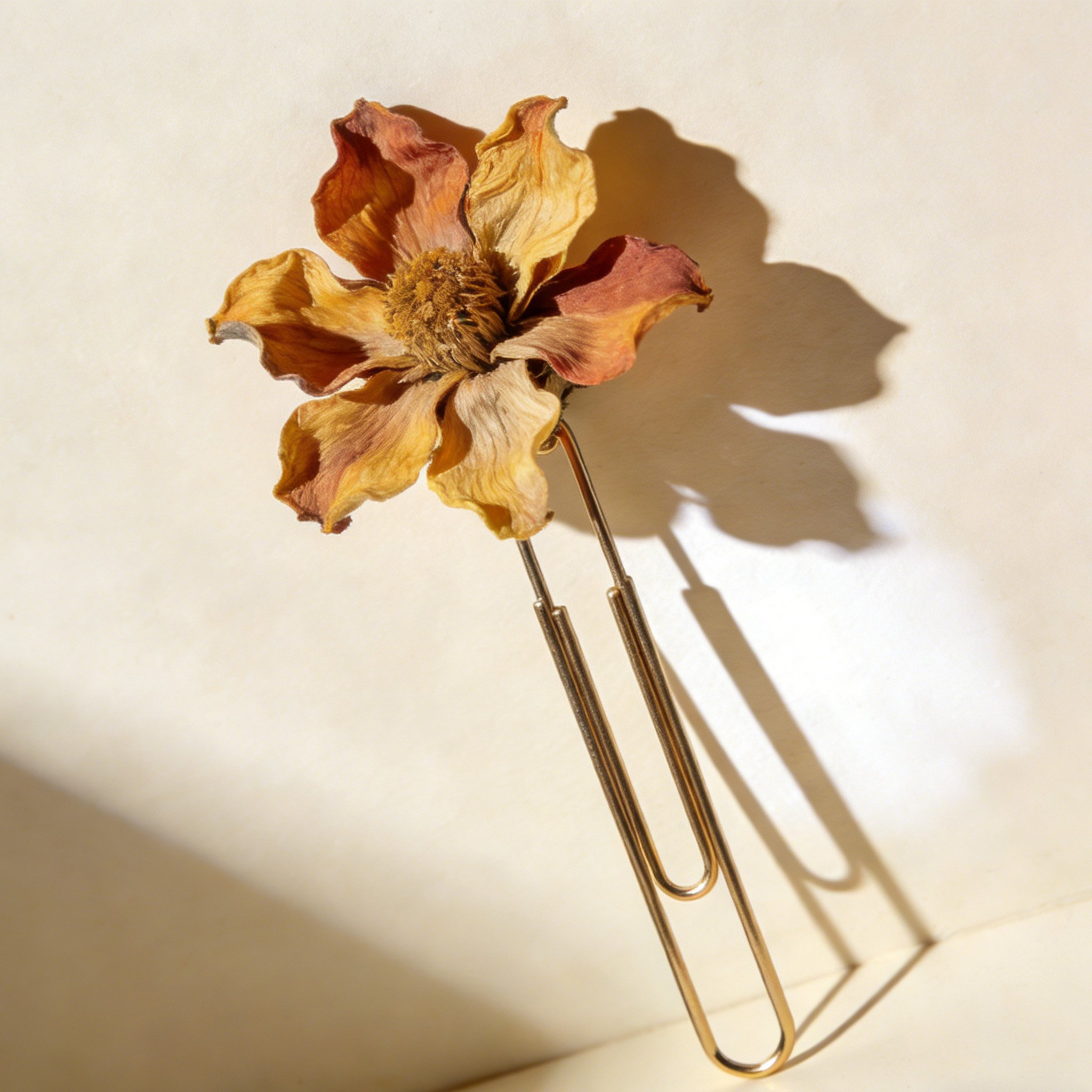 Marcapáginas de flores secas hechos a mano (paquete de tres)