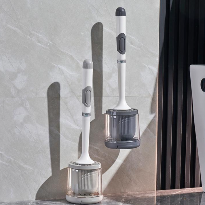 長柄按壓加液馬桶刷