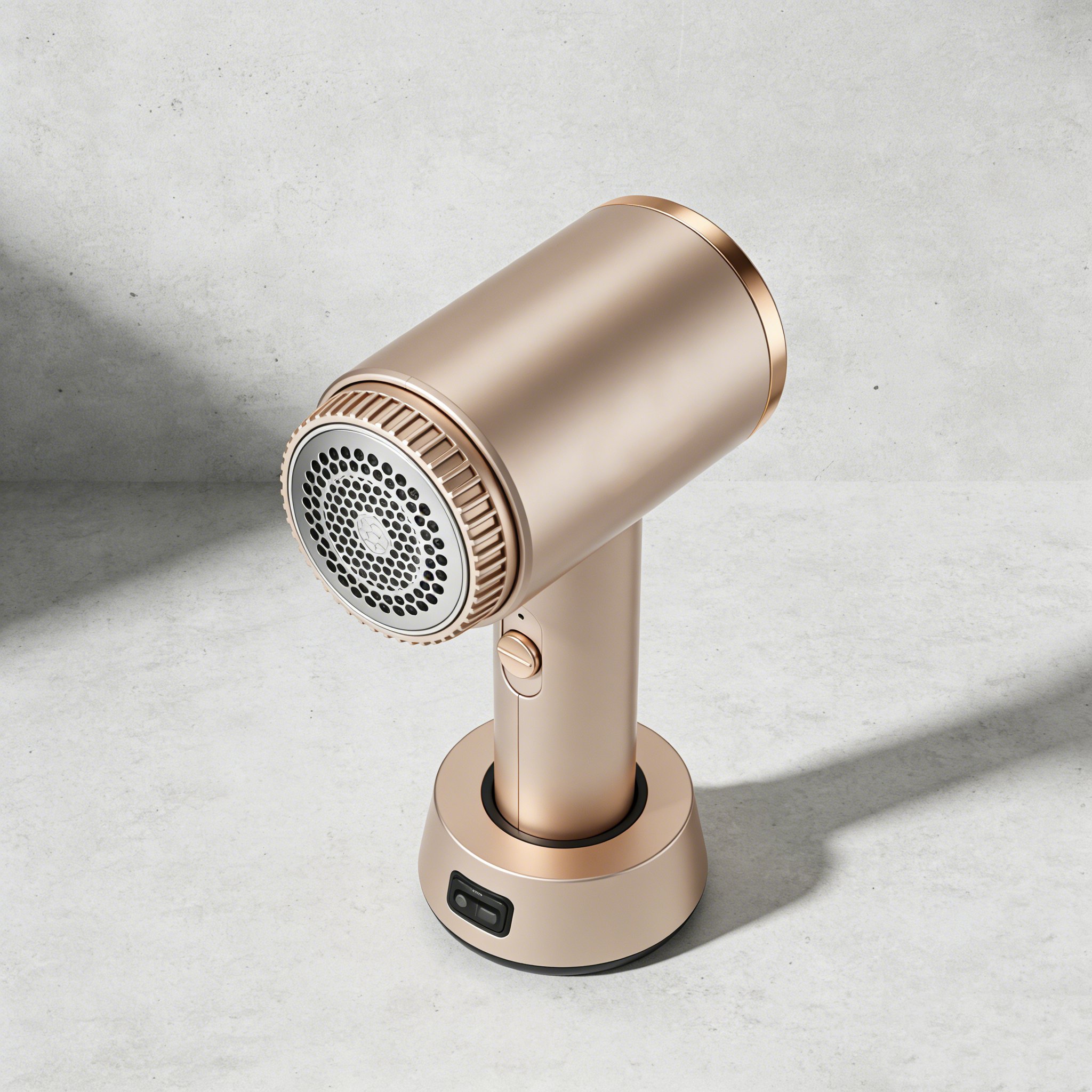 セーターの毛玉をカットする様子