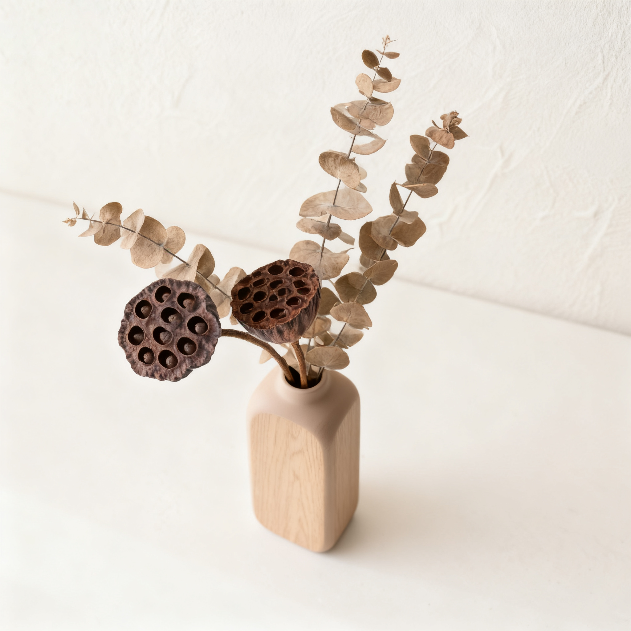 건조 연꽃 열매 꽃 장식 세트 3개입 전체 이미지